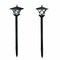 Solar Power Light Lamp Post Lantern 2-in-1 Yard Stake Outdoor Garden Lighting 5'